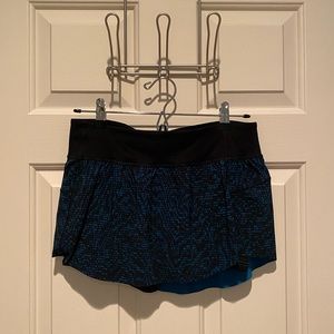 Blue Printed Lululemon Skirt
